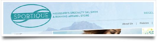 Website Design for Sportique - Jackson Mississippi Website Design for Sportique - Jackson Mississippi