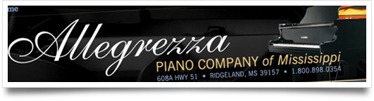 Allegrezza Piano Company of Mississippi Launches New Site