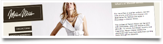 Think Webstore launches Maison Weiss Website!